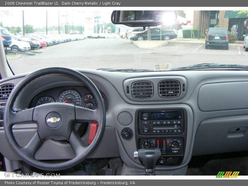 Dark Cherry Metallic / Light Gray 2008 Chevrolet TrailBlazer LS