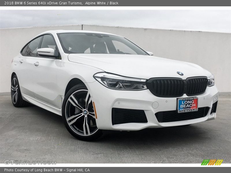 Alpine White / Black 2018 BMW 6 Series 640i xDrive Gran Turismo