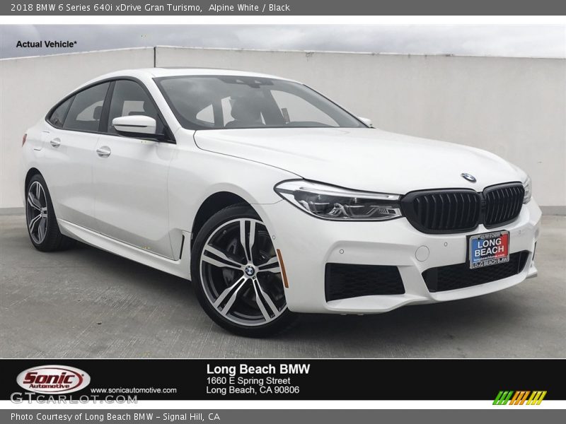 Alpine White / Black 2018 BMW 6 Series 640i xDrive Gran Turismo
