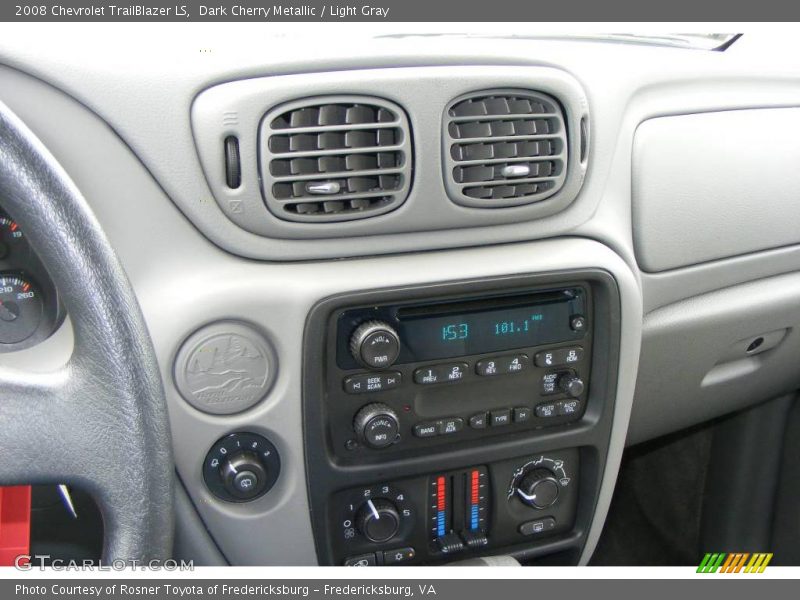 Dark Cherry Metallic / Light Gray 2008 Chevrolet TrailBlazer LS