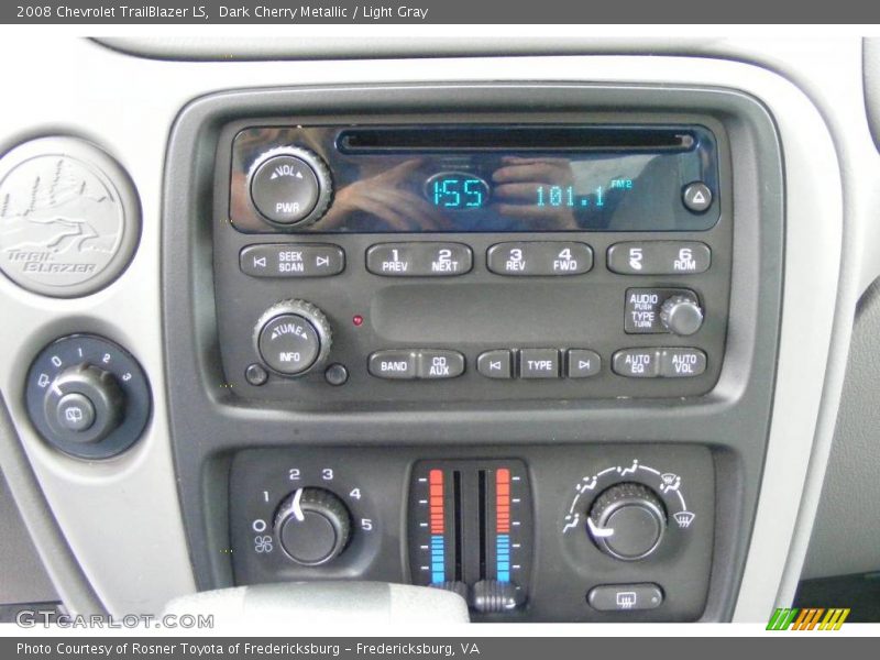 Dark Cherry Metallic / Light Gray 2008 Chevrolet TrailBlazer LS