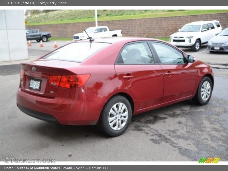 Spicy Red / Stone 2010 Kia Forte EX