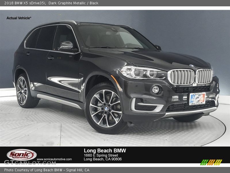 Dark Graphite Metallic / Black 2018 BMW X5 sDrive35i