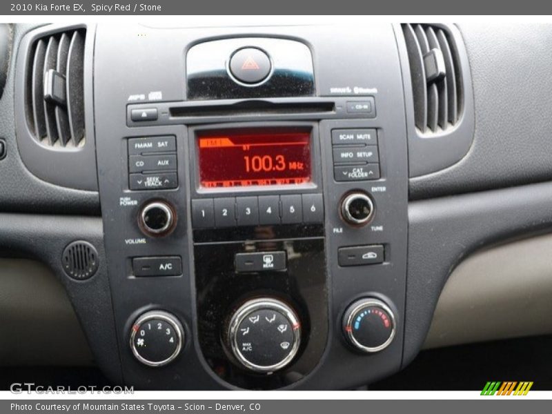 Spicy Red / Stone 2010 Kia Forte EX