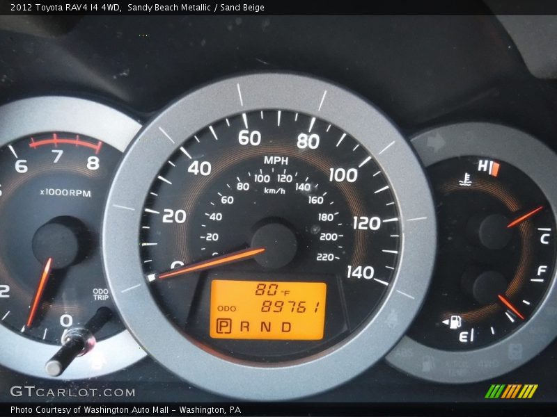 Sandy Beach Metallic / Sand Beige 2012 Toyota RAV4 I4 4WD