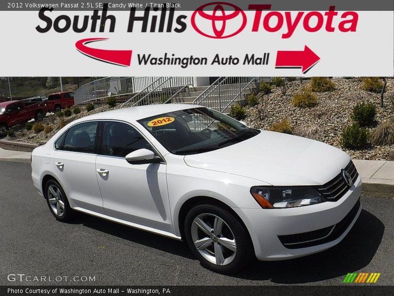 Candy White / Titan Black 2012 Volkswagen Passat 2.5L SE