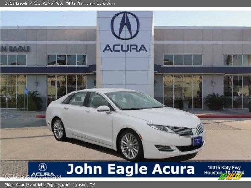White Platinum / Light Dune 2013 Lincoln MKZ 3.7L V6 FWD