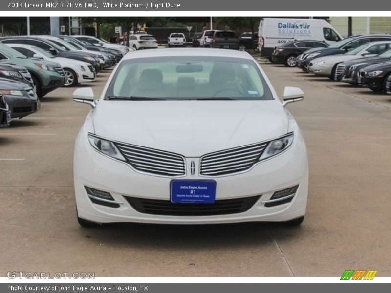 White Platinum / Light Dune 2013 Lincoln MKZ 3.7L V6 FWD