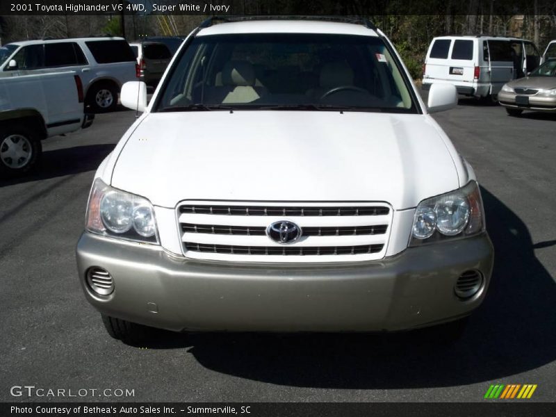 Super White / Ivory 2001 Toyota Highlander V6 4WD