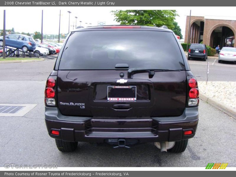 Dark Cherry Metallic / Light Gray 2008 Chevrolet TrailBlazer LS