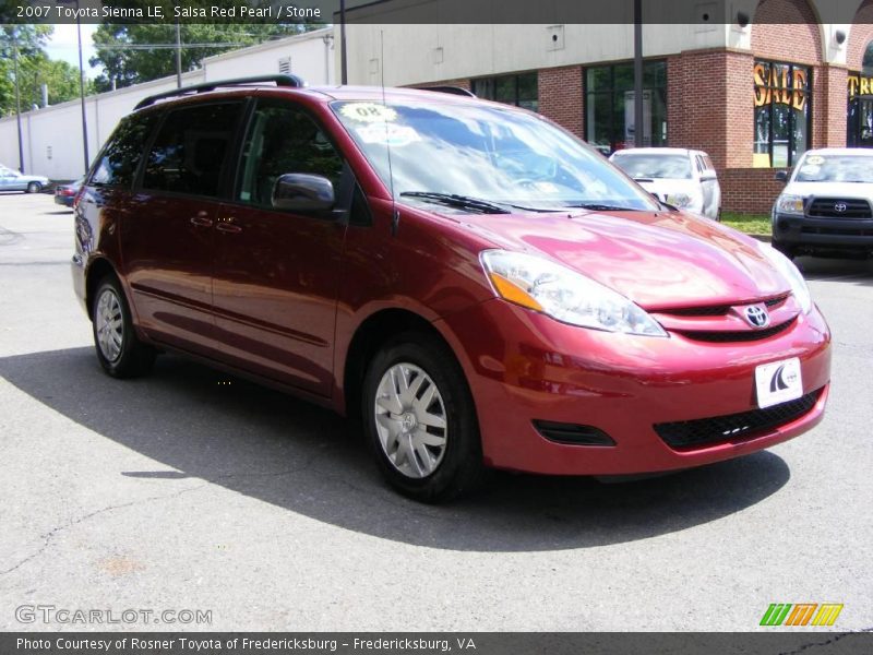 Salsa Red Pearl / Stone 2007 Toyota Sienna LE