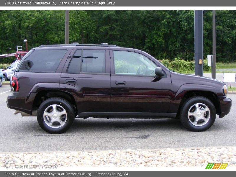 Dark Cherry Metallic / Light Gray 2008 Chevrolet TrailBlazer LS
