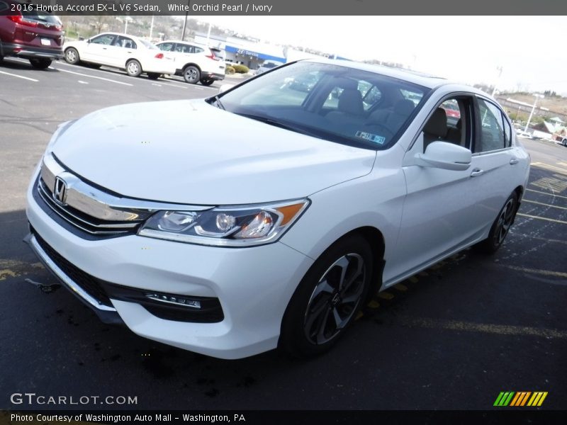 White Orchid Pearl / Ivory 2016 Honda Accord EX-L V6 Sedan