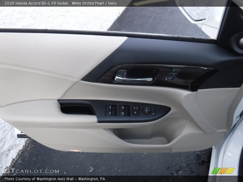 White Orchid Pearl / Ivory 2016 Honda Accord EX-L V6 Sedan