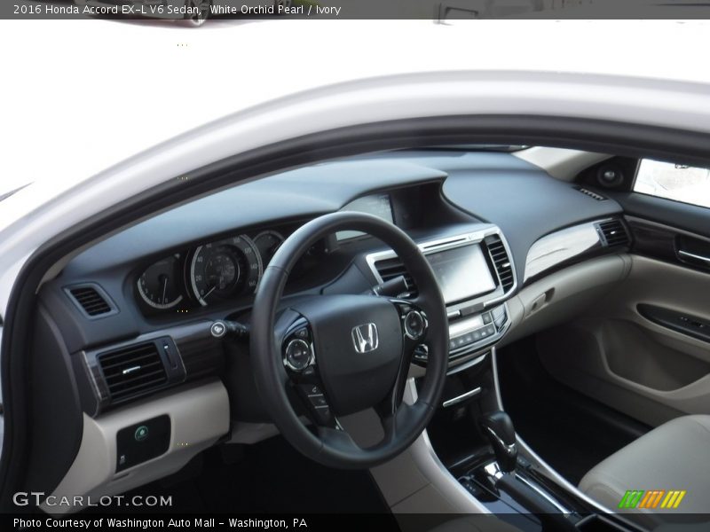 White Orchid Pearl / Ivory 2016 Honda Accord EX-L V6 Sedan