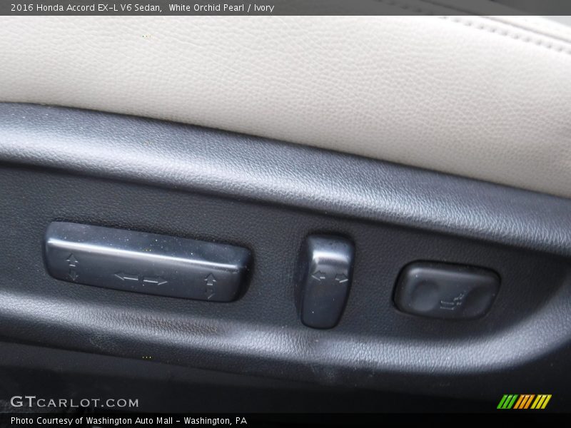 White Orchid Pearl / Ivory 2016 Honda Accord EX-L V6 Sedan