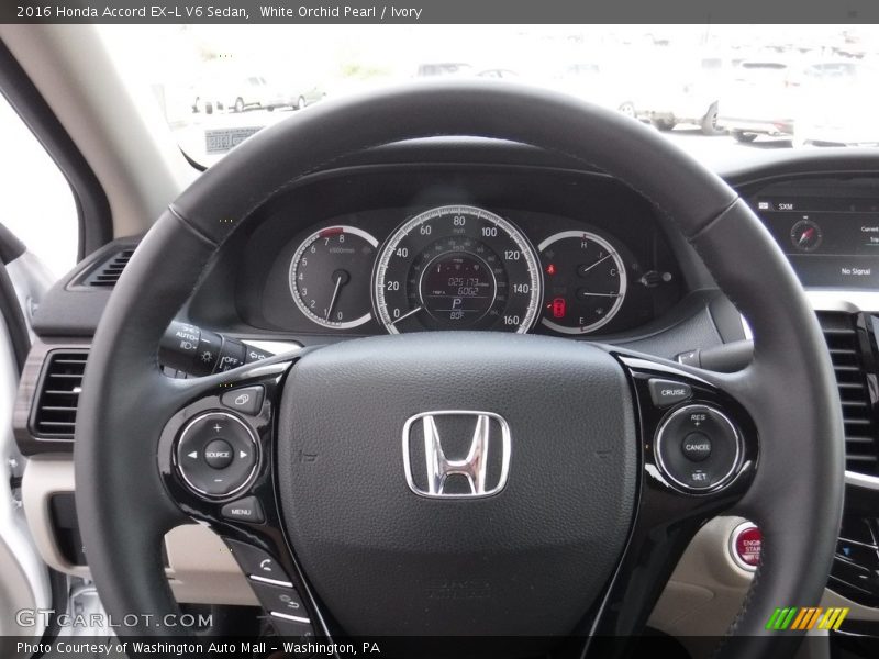 White Orchid Pearl / Ivory 2016 Honda Accord EX-L V6 Sedan