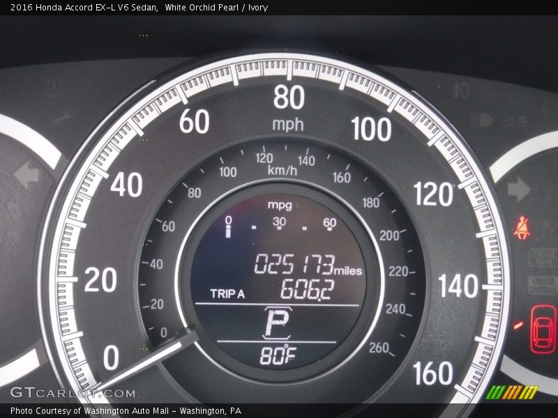 White Orchid Pearl / Ivory 2016 Honda Accord EX-L V6 Sedan