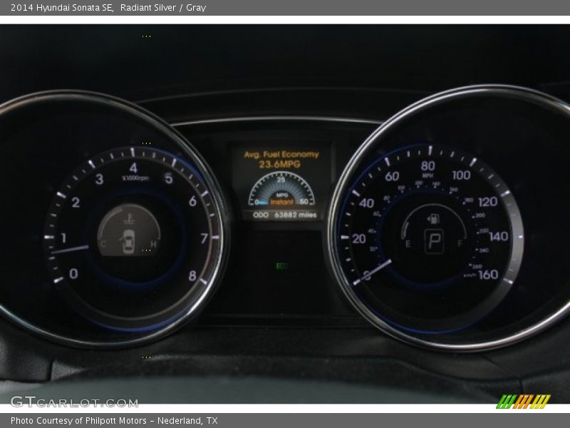Radiant Silver / Gray 2014 Hyundai Sonata SE