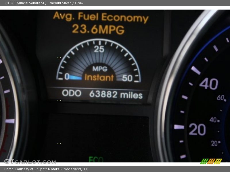 Radiant Silver / Gray 2014 Hyundai Sonata SE