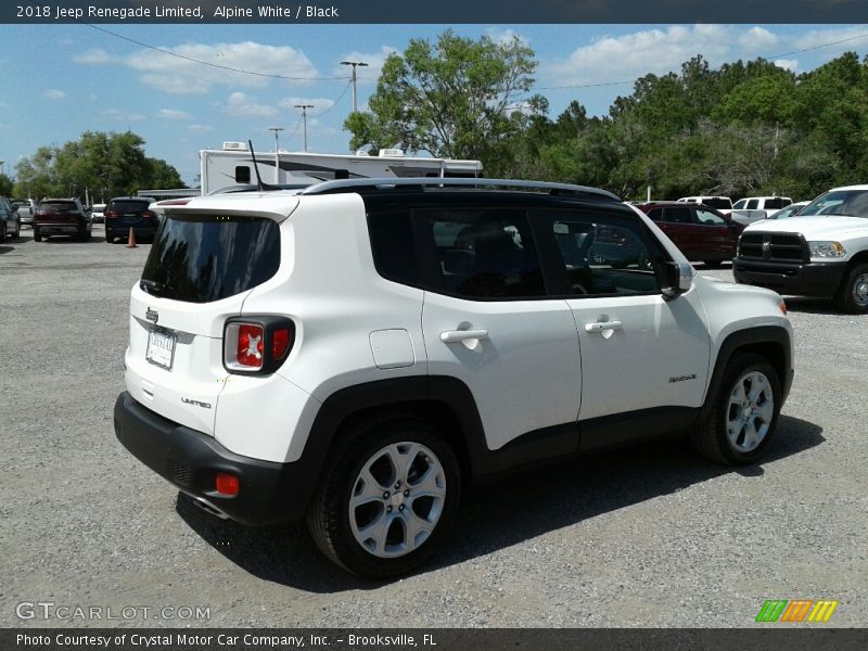 Alpine White / Black 2018 Jeep Renegade Limited