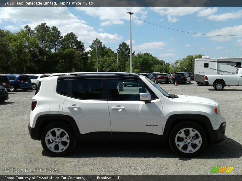 Alpine White / Black 2018 Jeep Renegade Limited