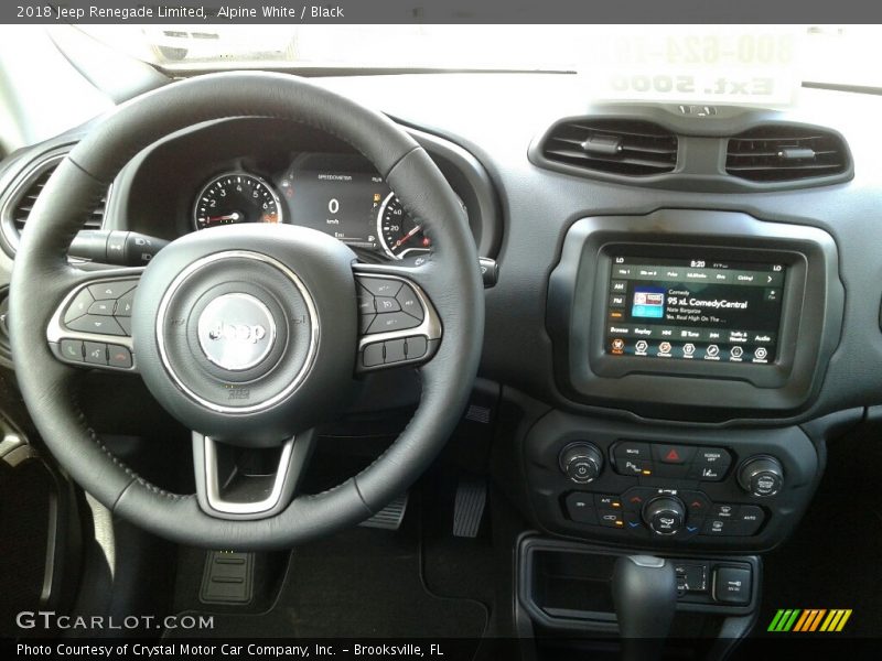 Alpine White / Black 2018 Jeep Renegade Limited