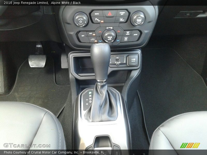 Alpine White / Black 2018 Jeep Renegade Limited