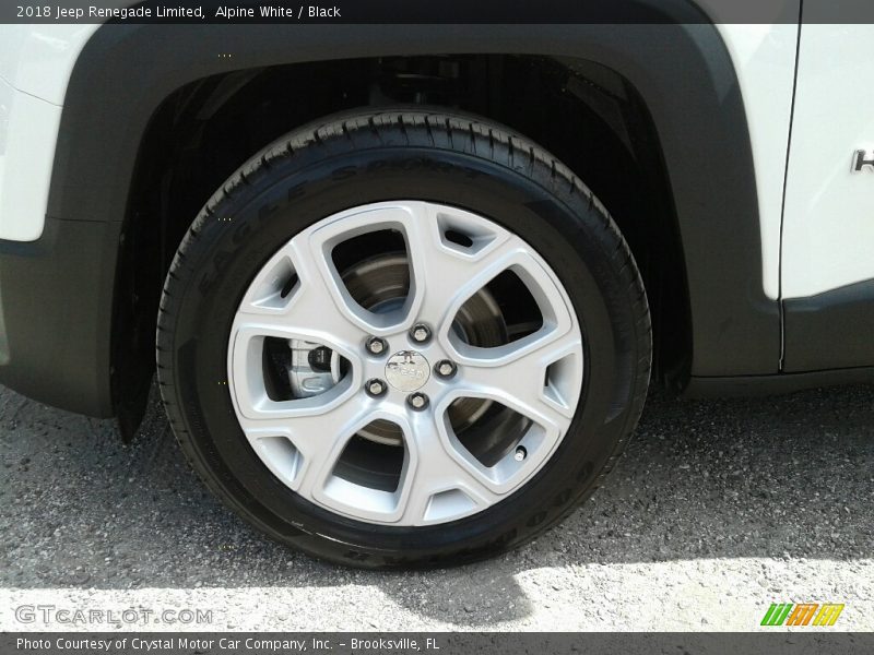 Alpine White / Black 2018 Jeep Renegade Limited