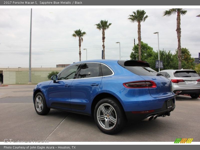 Sapphire Blue Metallic / Black 2017 Porsche Macan S