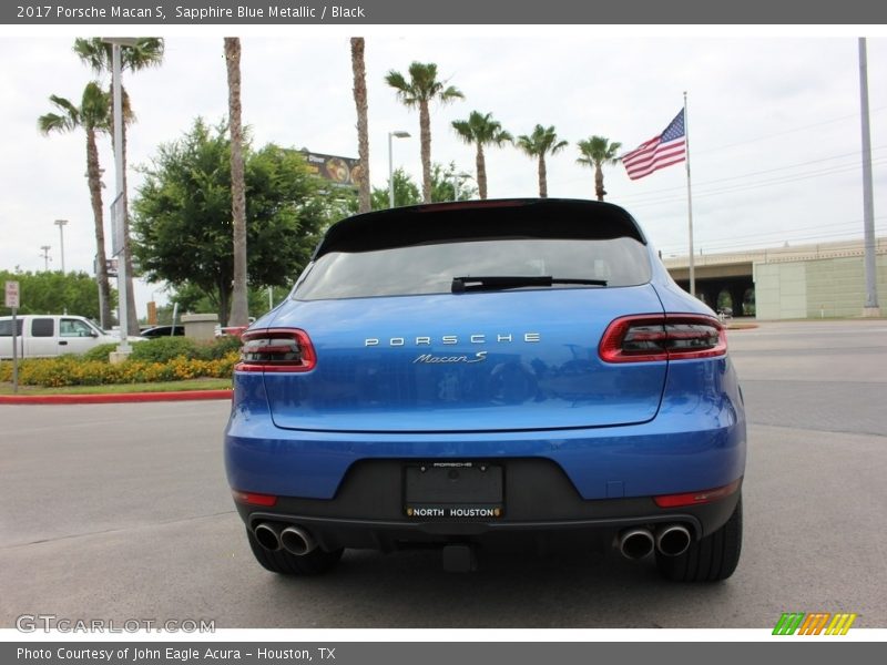 Sapphire Blue Metallic / Black 2017 Porsche Macan S