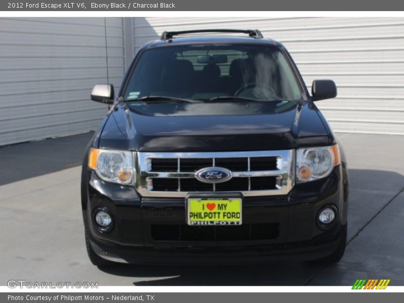 Ebony Black / Charcoal Black 2012 Ford Escape XLT V6