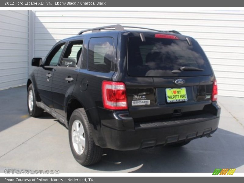 Ebony Black / Charcoal Black 2012 Ford Escape XLT V6