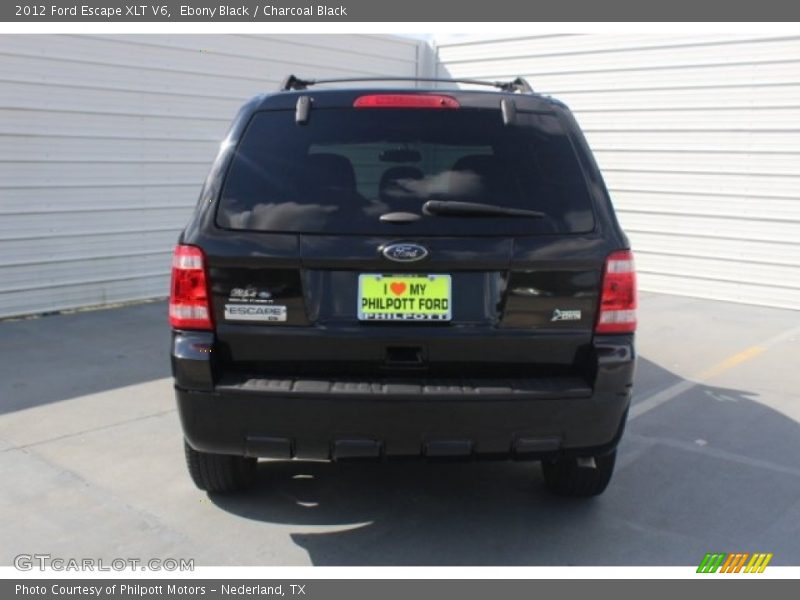 Ebony Black / Charcoal Black 2012 Ford Escape XLT V6