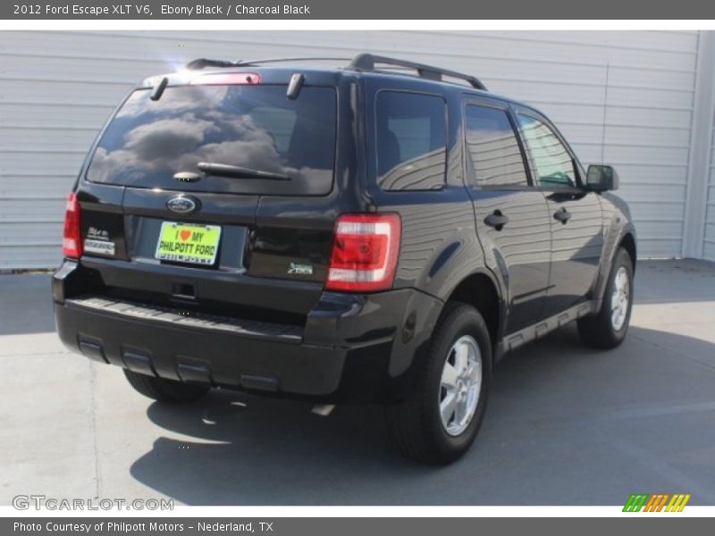 Ebony Black / Charcoal Black 2012 Ford Escape XLT V6