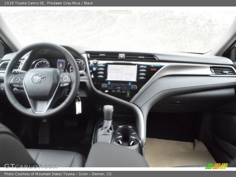 Predawn Gray Mica / Black 2018 Toyota Camry SE
