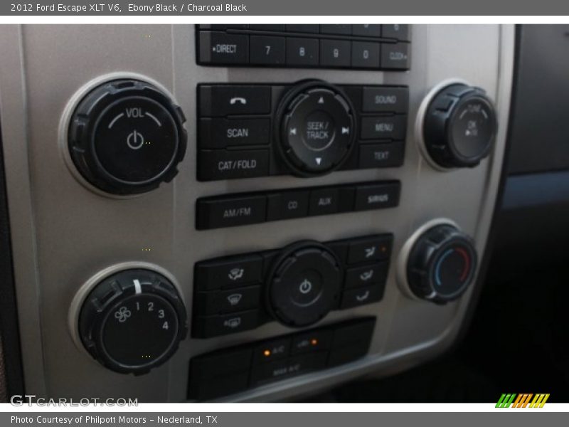 Ebony Black / Charcoal Black 2012 Ford Escape XLT V6
