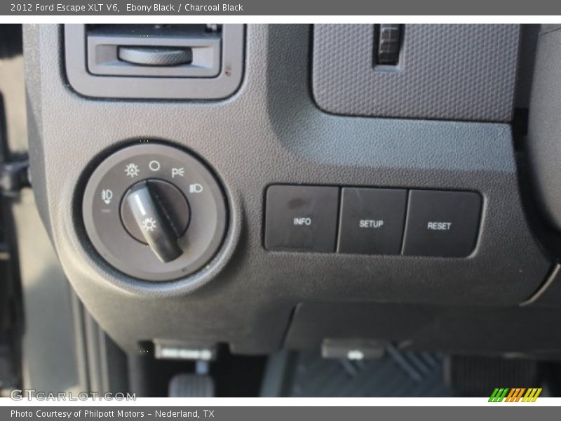 Ebony Black / Charcoal Black 2012 Ford Escape XLT V6