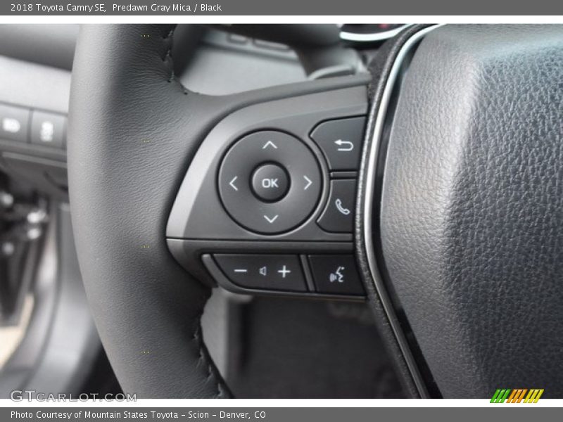 Predawn Gray Mica / Black 2018 Toyota Camry SE