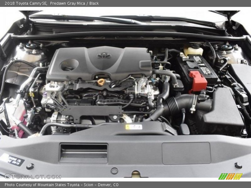 Predawn Gray Mica / Black 2018 Toyota Camry SE