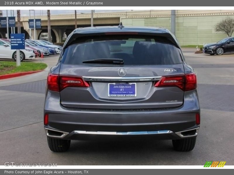 Modern Steel Metallic / Graystone 2018 Acura MDX AWD