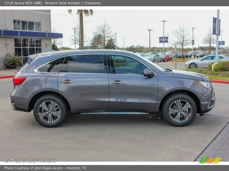 Modern Steel Metallic / Graystone 2018 Acura MDX AWD