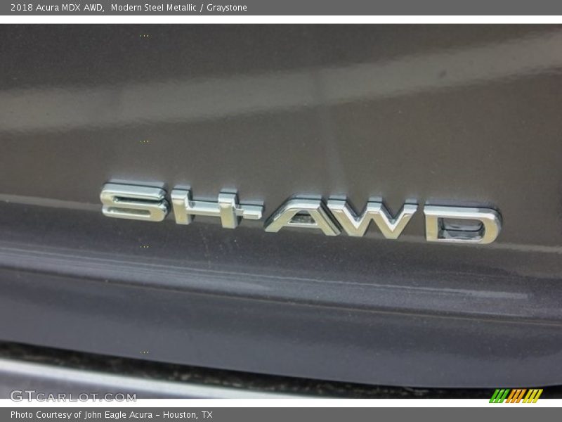 Modern Steel Metallic / Graystone 2018 Acura MDX AWD