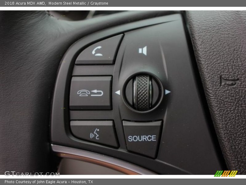 Modern Steel Metallic / Graystone 2018 Acura MDX AWD