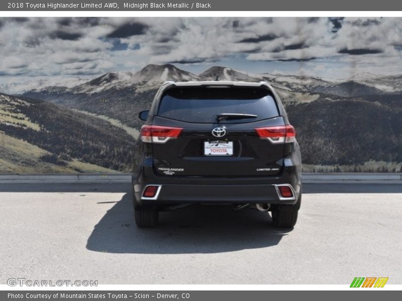 Midnight Black Metallic / Black 2018 Toyota Highlander Limited AWD