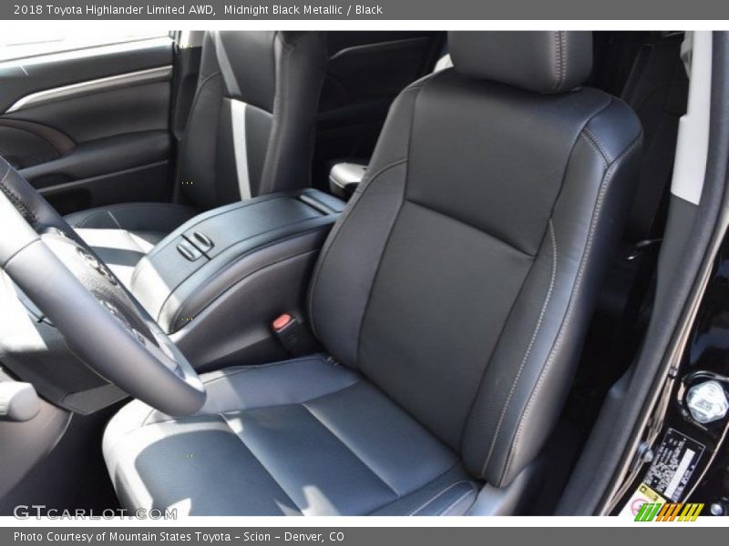 Midnight Black Metallic / Black 2018 Toyota Highlander Limited AWD