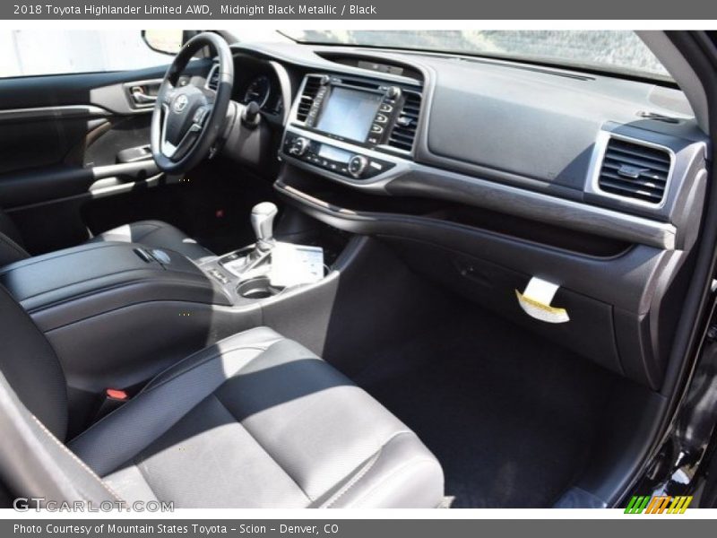 Midnight Black Metallic / Black 2018 Toyota Highlander Limited AWD