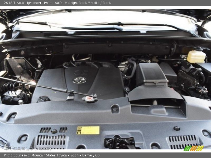 Midnight Black Metallic / Black 2018 Toyota Highlander Limited AWD