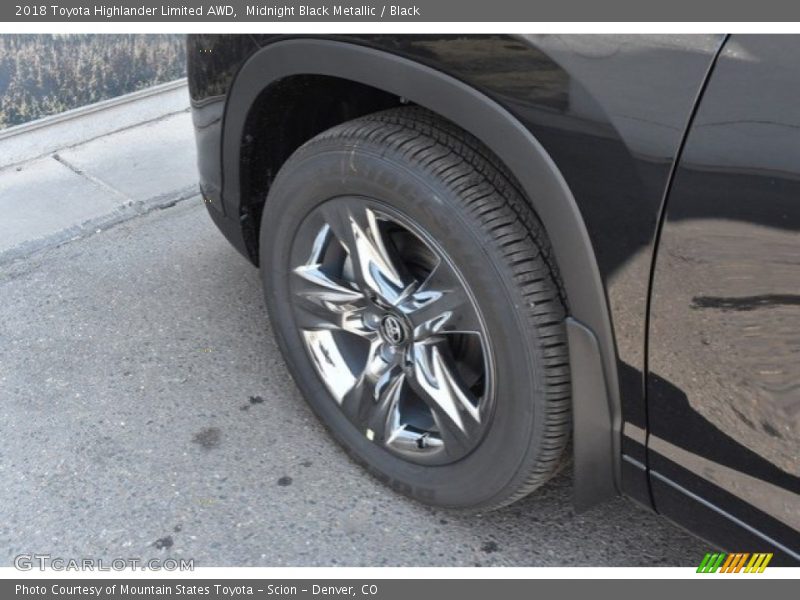 Midnight Black Metallic / Black 2018 Toyota Highlander Limited AWD