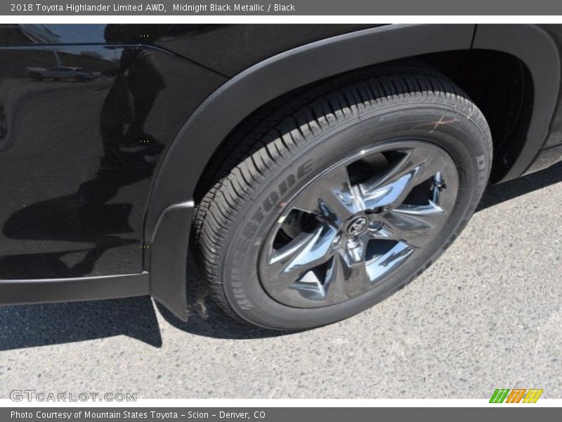 Midnight Black Metallic / Black 2018 Toyota Highlander Limited AWD